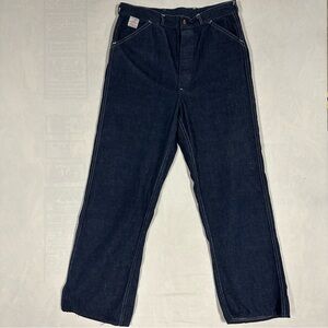 Rare Collectible Elk Brand Heritage 1910s Style Waist Overalls Lace Back Cinch